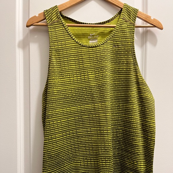Nike Dri-fit Men’s Green Tanktop - Picture 1 of 2